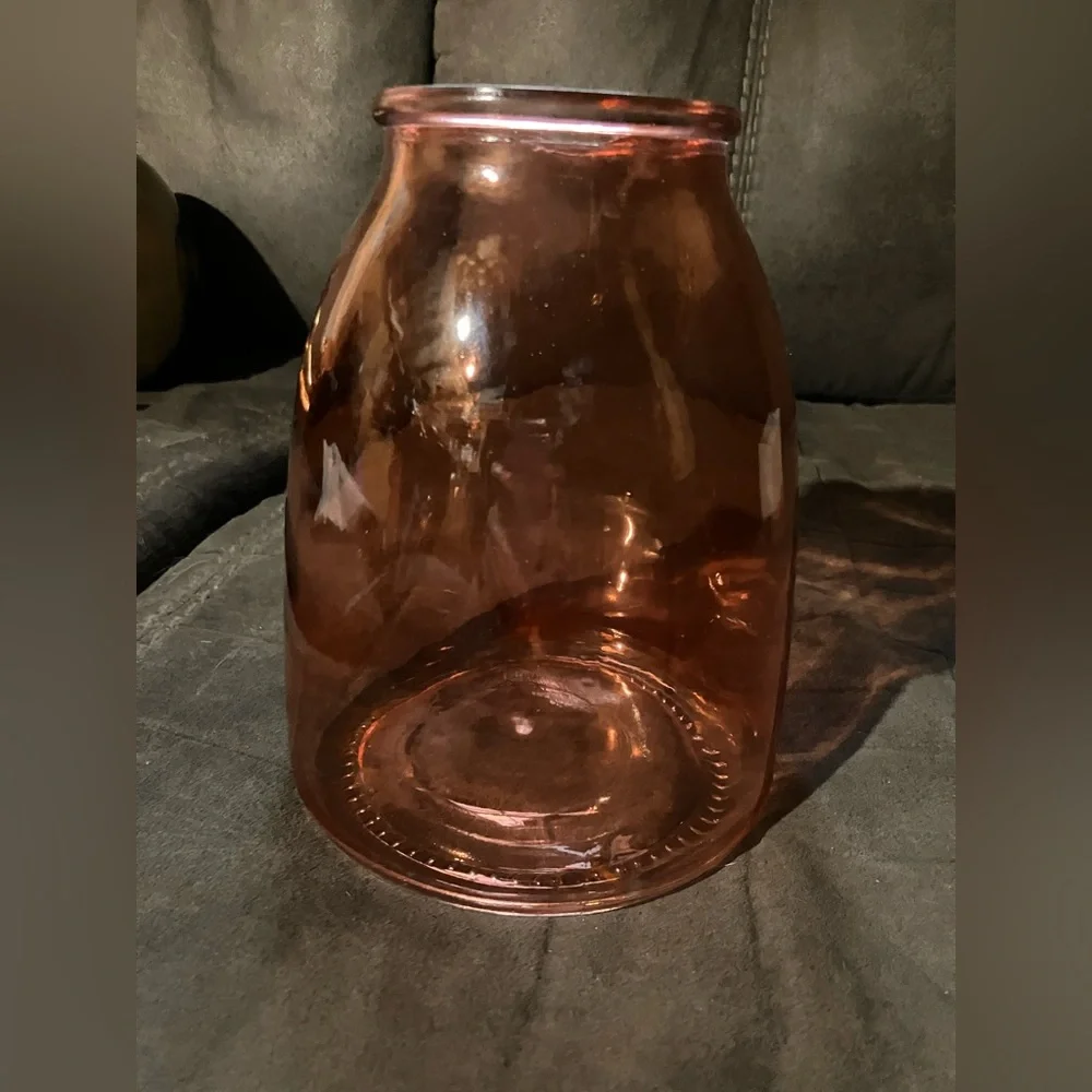 Elegant Pink Glass Vase